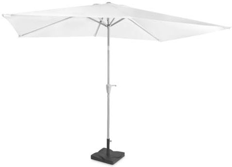 VONROC Sonnenschirm rechteckig 200x300 - Neigbare Schatteneinstellung | Rechteckiger Gartenschirm für Terasse, Garten & Gastro - Knickbar, Kurbel, Wetterfest - Rapallo