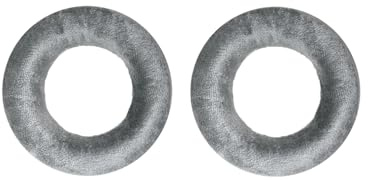 beyerdynamic Original‑Ersatzteil EDT 770 V Ohrpolstersatz für DT 770 PRO und kompatible Modelle, Velours Earpads Silber, Ohrpolster wechseln ohne Werkzeug, passgenau, Originale Klangsignatur