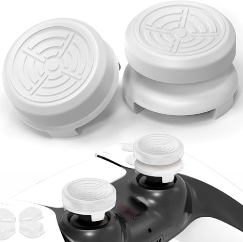 TEUVO Joystick Thumbstick Grips para PS5 Joystick PS4 Joystick, Objetivo Asistir Silicona Tapa para PS5 Mando Ayuda con Control, Reducir Pulgarcito Fatiga para PS5 Controller Accesorios, Azul, 2 Pcs