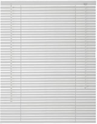 Hogar Oficina Persiana Veneciana de Aluminio, Cortinas para Interior Exterior, Persianas Venecianas Horizontales Impermeables, Privacidad Estor Ajustable W 25cm-165cm(Silver)