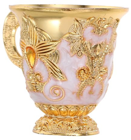 Ciieeo Bol Offrande Eau Métal Coupe De Communion Miniature Dorée Gobelet Sacré pour Usage Religieux Coupe Autel Fine Tasse à Vin Style Vintage