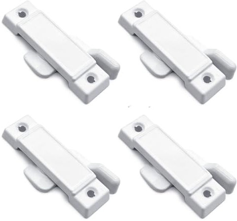 sodeber Paquete de 4 orificios de montaje para marco de ventana, acabado elegante para deslizamiento vertical y horizontal