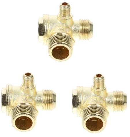 DIYEAH 3pcs Air Compressor Parts Threaded Check Valve Non-Return Connector for Tube Air Pressure Tank and Piston Pump Replacement with Easy Installation and Detachable Design