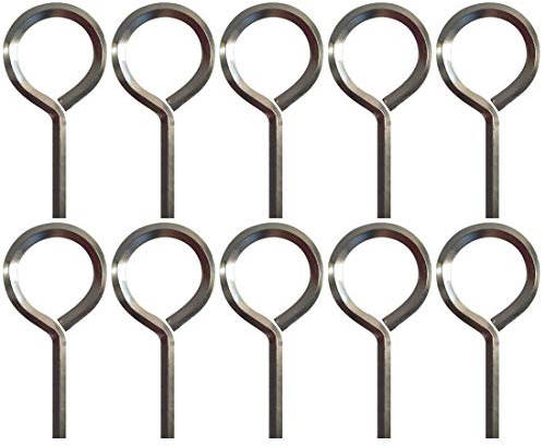 Sfemn 5/32” Hex Key Dogging Key Allen Key with Full Loop, Allen Wrench Door Key for Push Bar Panic Exit Devices, Solid Metal - 10 Packs
