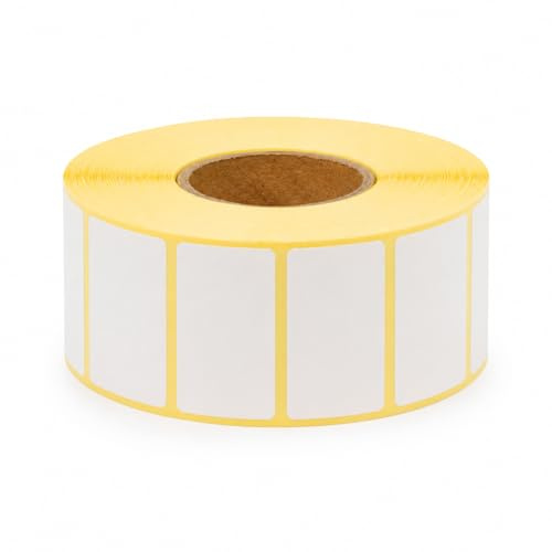 MD Labels Thermoetiketten 32 × 20 mm auf Rolle, 2.000 Stück, permanent haftend – Barcodeetiketten für Thermodrucker