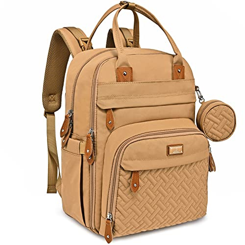 BabbleRoo Sac à Langer Bébé, Sac à Dos à Langer Grande Capacité Déperlant – 17 Poches, Tapis à Langer, Étui à Sucette Amovible, Sangles Poussette, Sac de Voyage Unisexe