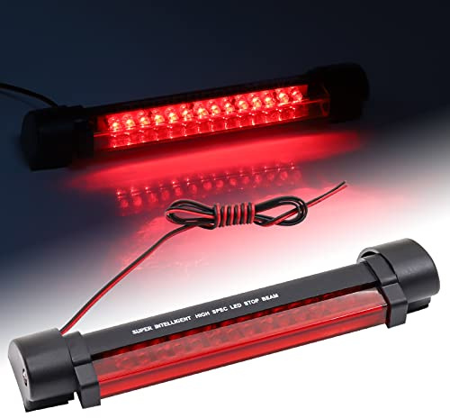 1PC 6.6 Inch Feu de Stop Arrière de Voiture,Universelles 12V Troisième Feu Stop LED Feux Arrières Assemblées 14LED Feu de Freinage Arrière de Haut Niveau pour Car Remorque Bus Camion Bateau RV