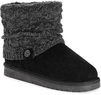MUK LUKS Women's Laurel, Black, 10
