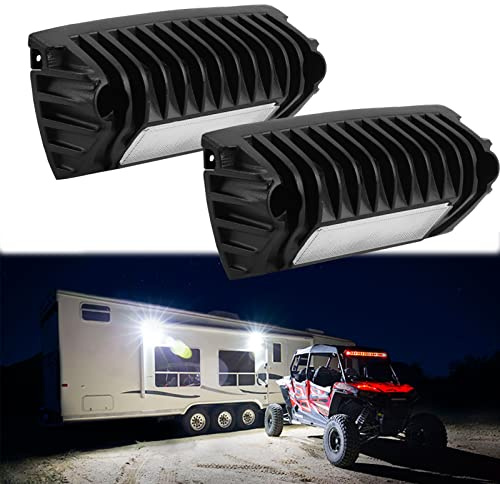 Chelhead RV Lights Exterior, 12V RV Porch Light Aluminum Low Current Led Scene Lighting Compatible with RV Outdoor Camper Trailers Truck Porches Towing 5th Wheels Utility Vehicles