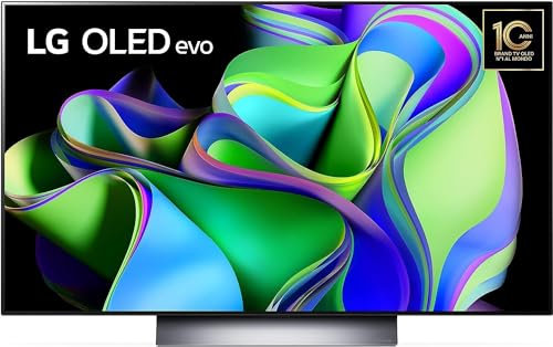 LG OLED evo 48'', Smart TV 4K, OLED48C34LA, Serie C3 2023, Processore α9 Gen6, OLED Dynamic Tone Mapping Pro, Dolby Vision, Dolby Atmos, 4 HDMI 2.1 @48Gbps, VRR, Alexa, ThinQ AI, Wi-Fi, webOS 23
