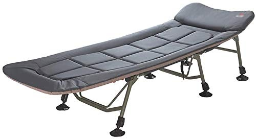 Sun Lounger Garden Chairs Office Folding Nap Bed, Home Folding Sofa Guest Bed Outdoor Portable Recliner Hospital Accompanying Bed Dark Gray
