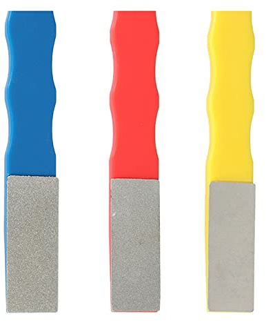 SORTZ 3Pcs Diamond File Sharpener Hand Saw Sharpening and Straightening Wood Rasp File Carving Metal Glass Grinding
