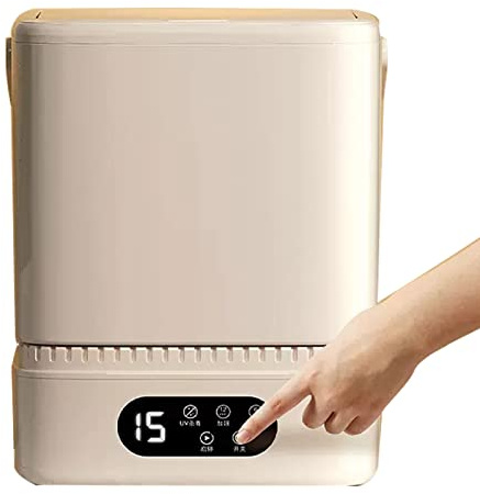 REALN Mini Lave Linge et Essoreuse avec Stérilisation, Petite Machine à Laver Portable, Rotative Turbo Laveuse pour sous-Vêtements, Chaussettes, etc., Appartement, RVs (Size : A)
