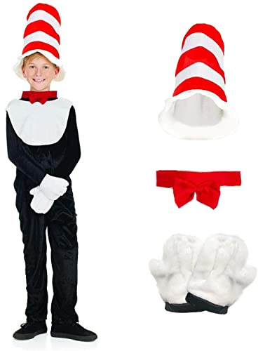fun shack, Striped Hat Cat Costume Kids, Halloween Costumes for Kids, S