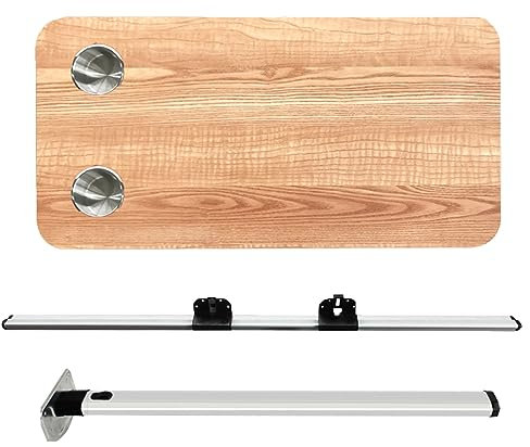 Wohnmobil-Wandklapptisch, Wandtisch, Esstisch, Klapptisch Outdoor, Klappbarer Esstisch, Ideal for Wohnmobil, Reisen, Picknick, Zuhause, BüRo, Schlafsaal, Kleine RäUme ( Color : Log color , Size : With
