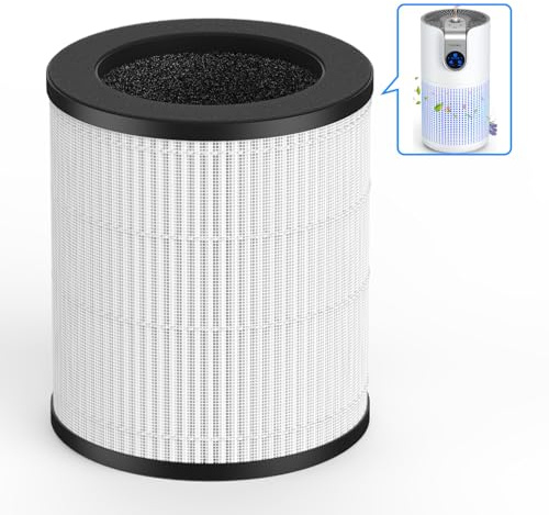 MOOKA Official Certified H13 True HEPA Replacement Filter Compatible with M03 Air Purifier (1 PACK)