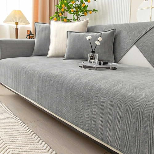 Racib Sofabezug Antirutsch,Anti Slip Sofa Cushion,sofaschutz Wasserdicht L Form,sofaschutz Katze Sofaschoner,Couch Bezug Ecksofa Schmutzabweisend Sofaschutz Hund Kratzschutz Katze(G14,70x150cm)