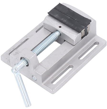 Drill Press Vise Clamp, 76mm Screws Nuts 3in 0-80mm/0-3.15in Jaw Width Drill Press Vise Milling Drilling Machine Bench Clamp Clamping Vice, Lock Down Vise Precision Milling Vice