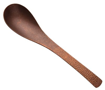 100% Pure Copper Spoon, 6.3 -Inch Forging for Old Retro Copper Spoons, Suitable for Family Dining, Restaurants, Desserts, Cakes, Ice Cream (1)