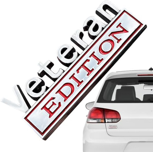 Veteran Edition Autoabzeichen, Veteran Edition Auto Metallemblem,Auto-Embleme und Abzeichen | Selbstklebendes Auto-Emblem, Buchstaben-Abzeichen-Aufkleber, Auto-LKW-Aufkleber für Fahrzeuge, PKW, LKW