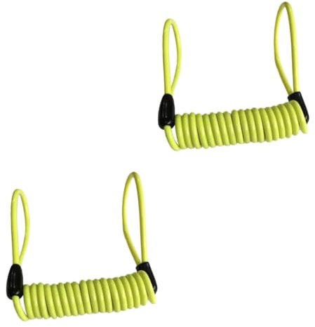 GRADENEVE 2stücke Disc Brake Lock Reminder Cable Für Fahrräder Sicherheitskabel Gelb Lang Verhindert Beschädigungen Durch Versehentliches Fahren Mit Aktivem Bremsscheibenschloss Für