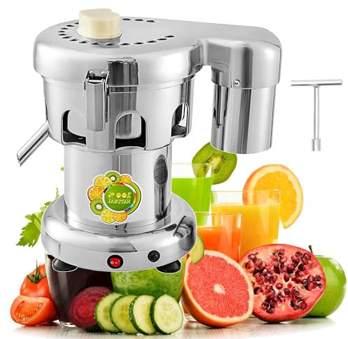 LJPZYOY Extracteur de jus Commercial, centrifugeuse en Acier Inoxydable pour Fruits et légumes, Presse-Agrumes 2800 TR/Min