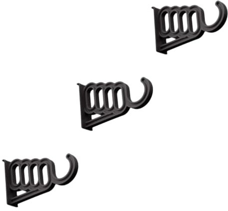OKUMEYR 3stücke over Door Hook Organizer Kunststoff Verstellbarer Haken Für Kleidung Taschen Hüte Und Schals Schwarz Einfache Bohren Für Türen