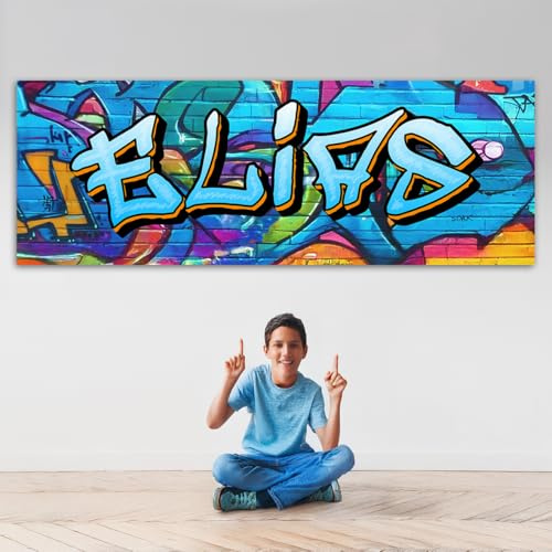 tjapalo® PG 2Graffiti Poster mit Namen - Coole Bilder für Teenager - Kinderzimmer, Jungen Name - Graffiti Poster