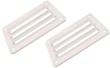 lüftungsgitter für wohnmobile 1 Paar RV Wohnmobil Air Vent Jalousie Professionelle Badezimmer Büro Belüftung Outlet Grille Jalousie Für Boot Yacht Hause maxxfan(White)