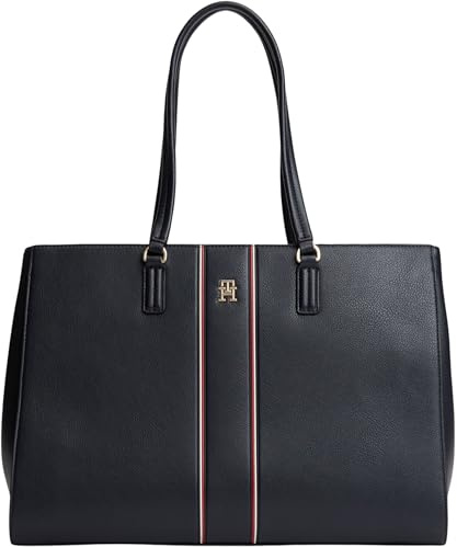 Tommy Hilfiger Damen Tote Bag Tasche Daily mit Branding, Blau (Space Blue), Einheitsgröße