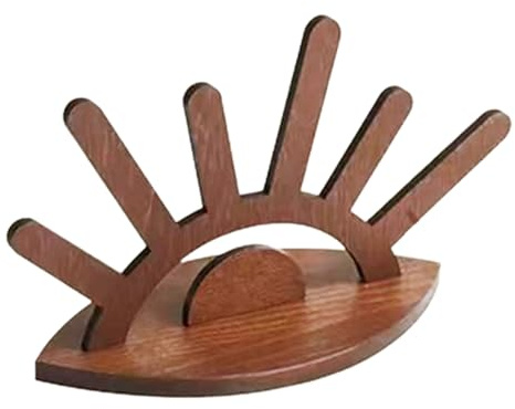 Renchey Présentoir à Anneaux en Bois, Support de Rangement pour Bijoux, Range-Bijoux Ornemental En Bois Pour Bague Collier Bijoux De Fiançailles Et Mariage