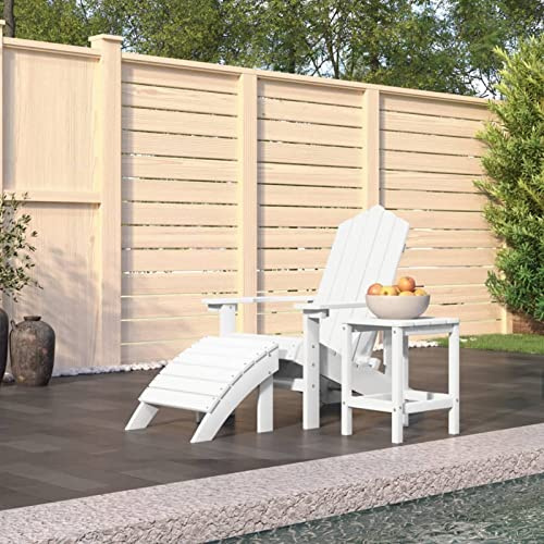 Set di sedie bianche con poggiapiedi e tavolino, mobili da giardino, spiaggia, piscina, braciere, veranda, comoda poltrona per il relax