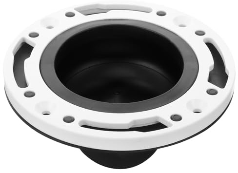 COLLBATH Kit di Riparazione Flangia Wc in Plastica Durevole con Sigillo e Facile Installazione per Manutenzione Bagno e Riparazione Wc Standard