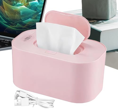 Blöjvärmare – USB-uppvärmningsanordning, LED-temperaturvisning, justerbar torkvärmare för hem vardagsrum resor barnkammare daghem utomhus daglig rutin nattanvändning, bärbar barnvårdspryl