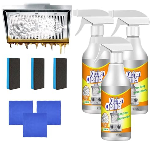 Kitchen Cleaner, puissant nettoyant universel pour la cuisine, pour la hotte, le four, les casseroles, le gril et l'évier.