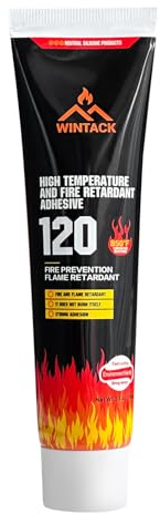 Wood Stove Door Gasket Cement, 850°F RTV High Heat Silicone Sealant, High Temperature Resistance Silicone Material Adhesive, Black, 100ml