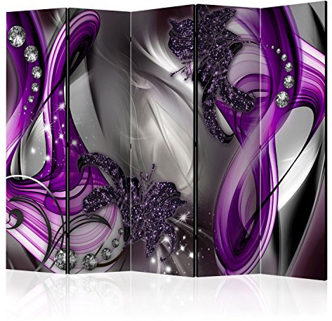 murando Decorative Room Divider Abstract 3D 225x172 cm / 89x68 Double-Sided Folding Screen 5 Panels Room Partition Non-Woven Canvas Print Opaque Photo Display a-A-0221-z-c