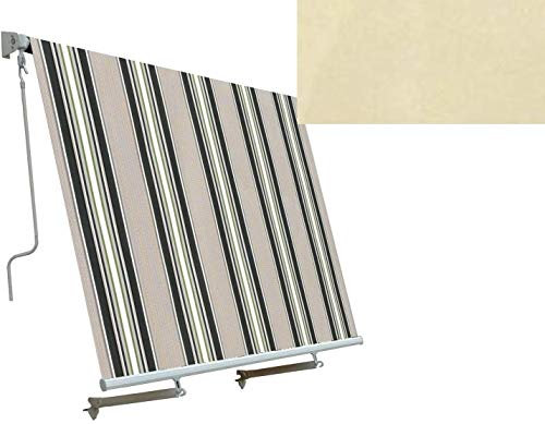 sangiorgio. Tenda da Sole Rullo A Caduta Beige 3X2,5 MT Senza CASSONETTO 300x250 con Bracci Balcone