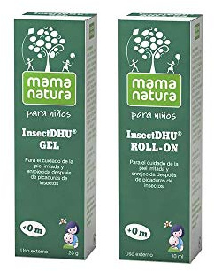Mama Natura Pack Insectdhu Gel + Roll-on Bebé, Cuida La Piel Irritada Y Enrojecida Después De Las Picaduras De Insectos. Para Tu Bebé, 2 Unidad