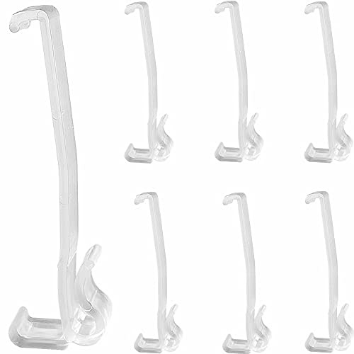 Valance Clips 10pcs 3-1/4'' Window Blinds Hidden Clip Clear Plastic for Horizontal Blinds Valance Retainer Holder
