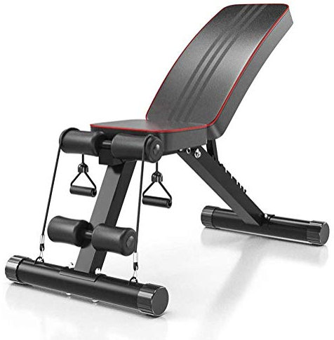 XBSLJ Hantelbank Multifunktions-Hantelbank Standard-Gewichtsbänke Sit-up-Bank-Flat Incline Decline Multiuse-Trainingsbank für den Einsatz im Heimtraining Fitnessstudio