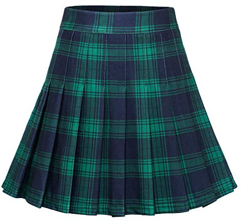 Dressystar Gonna elastica da donna a pieghe, tinta unita, da tennis, basic, mini gonna