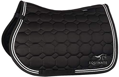 Equinate Satin Schabracke Madison Warmblut VS Vielseitigkeit Schwarz