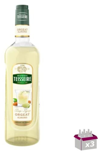 Lot de 3 - TEISSEIRE - Sirop Orgeat - 1L