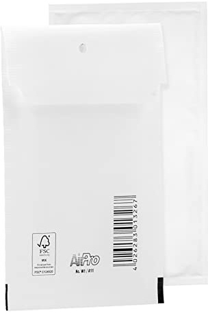 Bantex 400123013 Bubbelkuvert, Vit, 175 x 120 x 0.1 mm