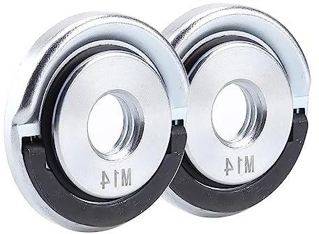 Treki 2PCS Écrou Serrage Rapide M14 pour Meuleuse d'angle électrique Écrous de Verrouillage Accessoire de Meuleuse d'angle Filetage Remplacement Angle Meuleuse Intérieur M14