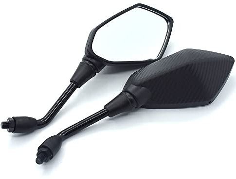 COGNOO Motorrad Lenkerendenspiegel Für Y&amaha MT 07 MT 09 MT07 MT09 Universal Motorrad Rückspiegel 8mm 10mm Motorradspiegel Motorrad Rückspiegel(8MM)