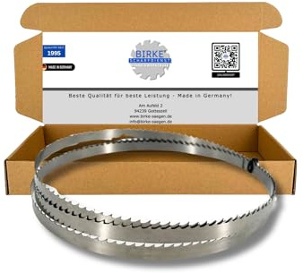 Birke® FLEXBACK & UDDEHOLM Bandsägeblätter 1712mm Breite 6-15mm für Weich- und Hartholz, NE-Schnitte... (1712x10x0,4 6ZpZ (UDDEHOLM))