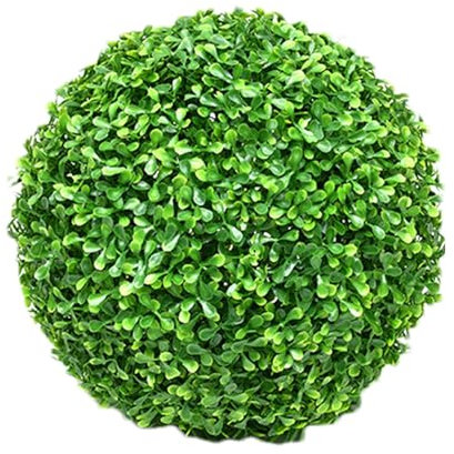 artificiale in artificiale, palla artificiale per potatura di piante finte, palline finte in bosso verde, senza irrigazione, palline rotonde resistenti ai raggi UV, decorazione per esterni