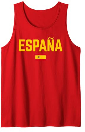 ESPAÑA Bandera | Hombres Mujeres Niños ESPAÑA Camiseta sin Mangas